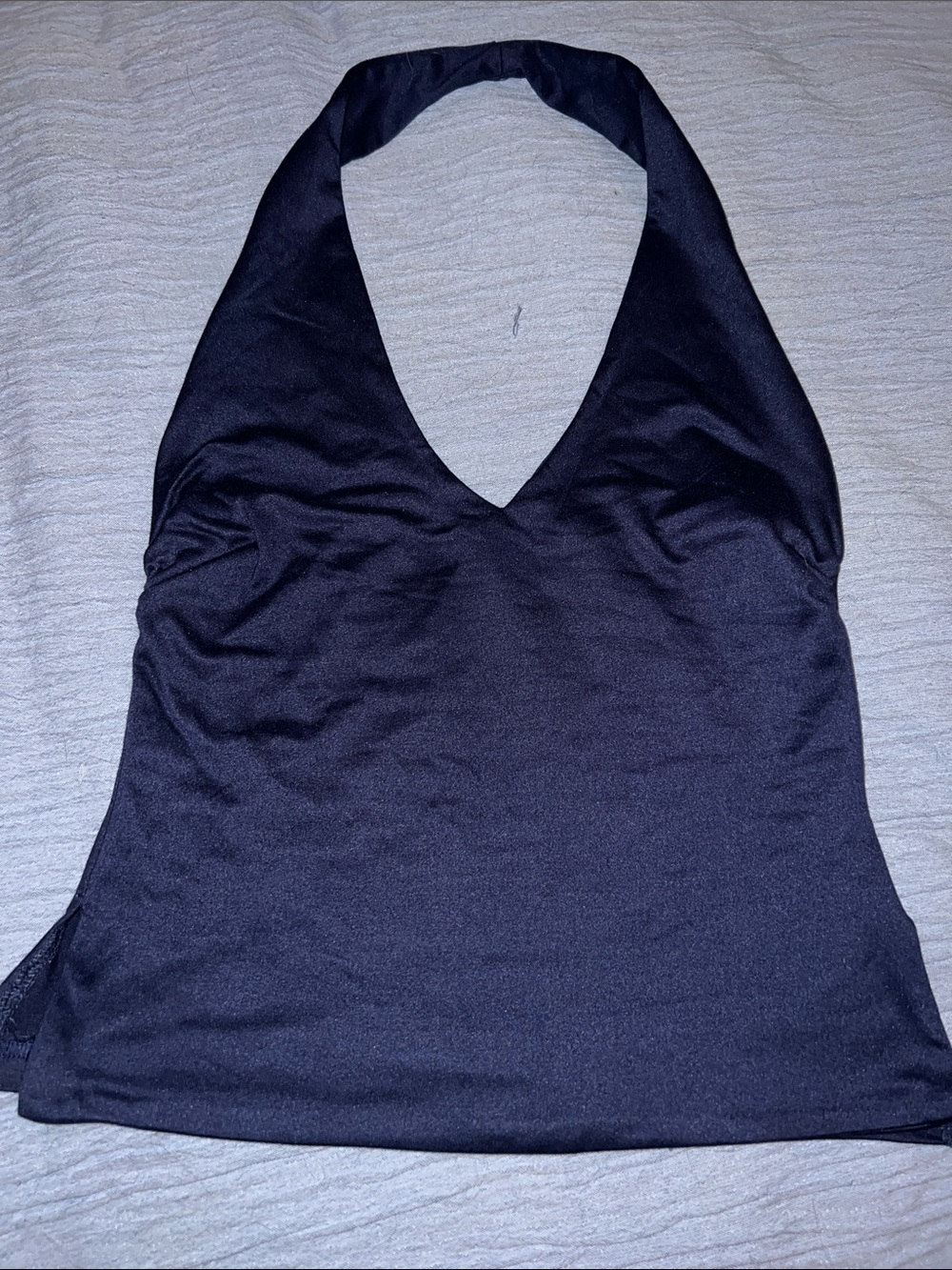 Navy blue Halter Neck Tank Top